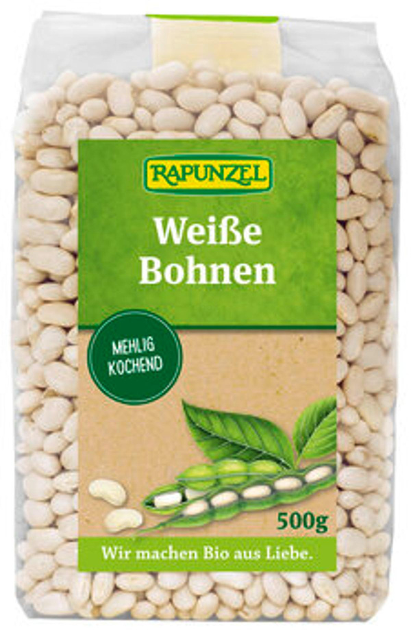 Produktfoto zu weiße Bohnen, trocken 500gr