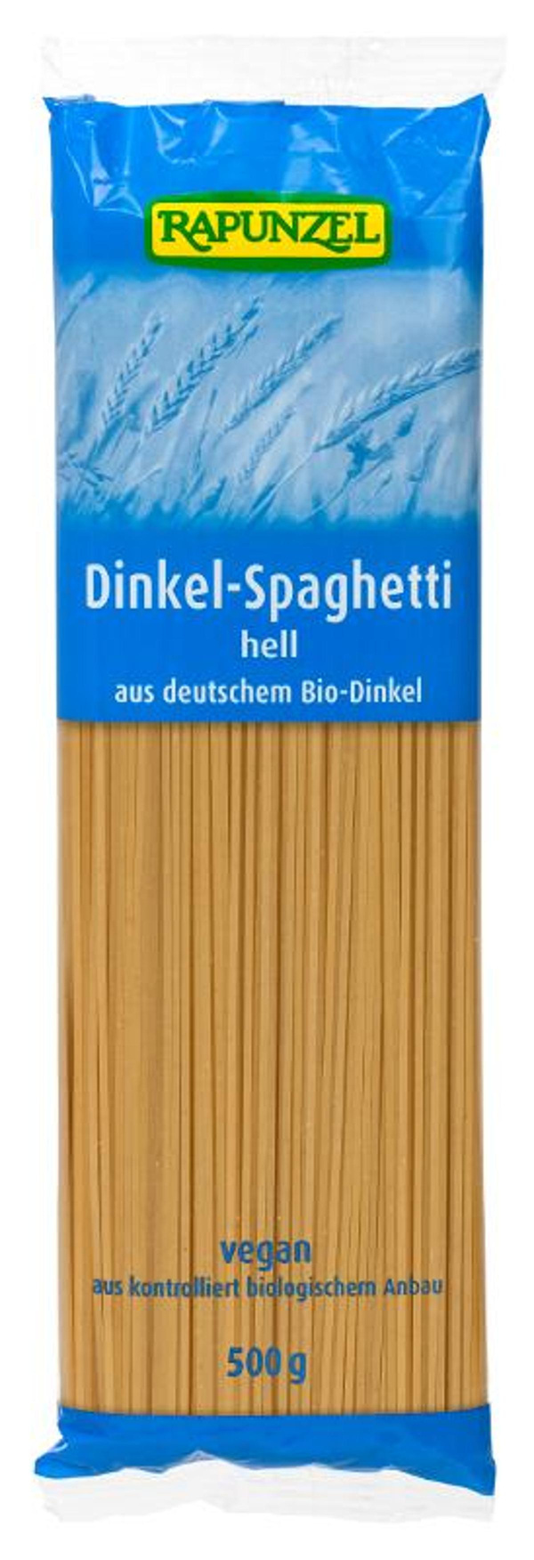 Produktfoto zu Dinkel-Spaghetti hell 500gr