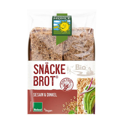 Produktfoto zu Snäckebrot Sesam-Dinkel, 200g, vegan