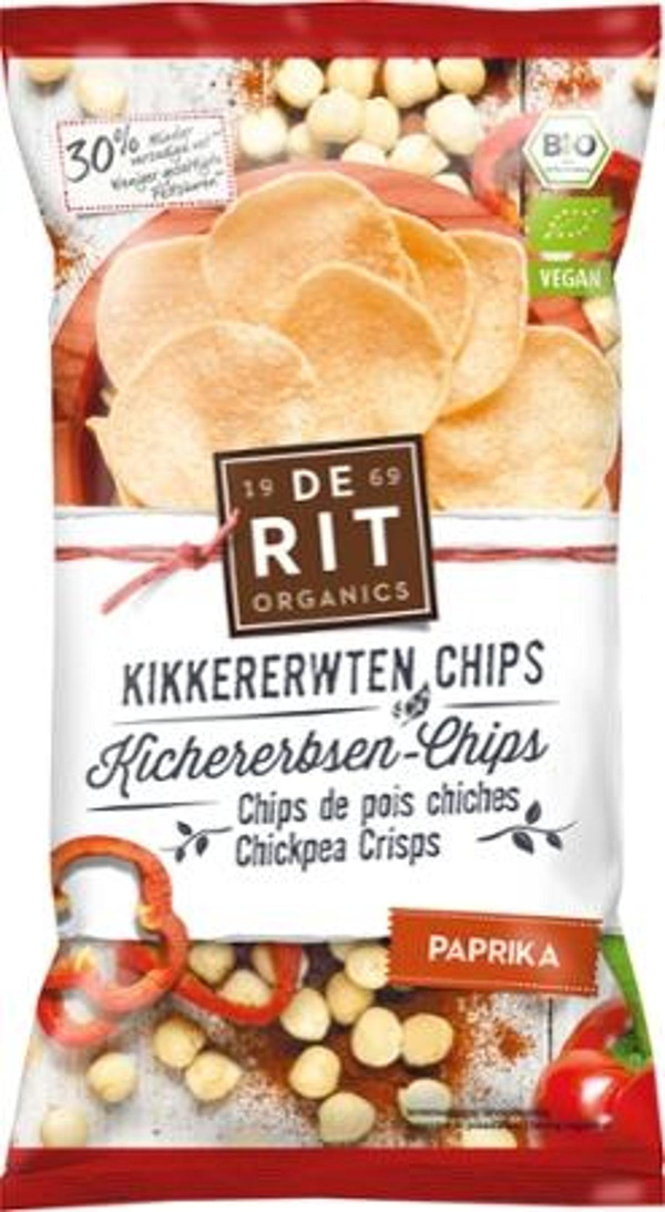 Produktfoto zu Kichererbsen Chips Paprika, 75g
