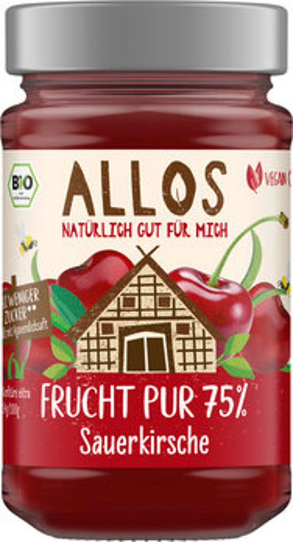 Produktfoto zu Sauerkirsch Frucht Pur 250gr