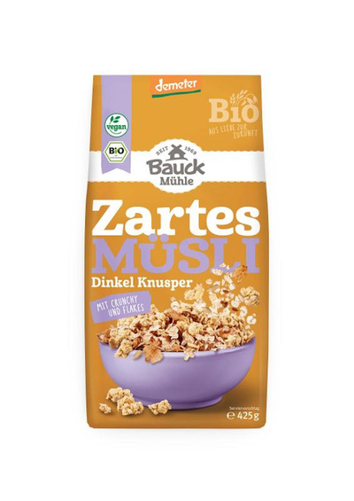 Produktfoto zu Dinkel-Müsli Knusperzart, 425g