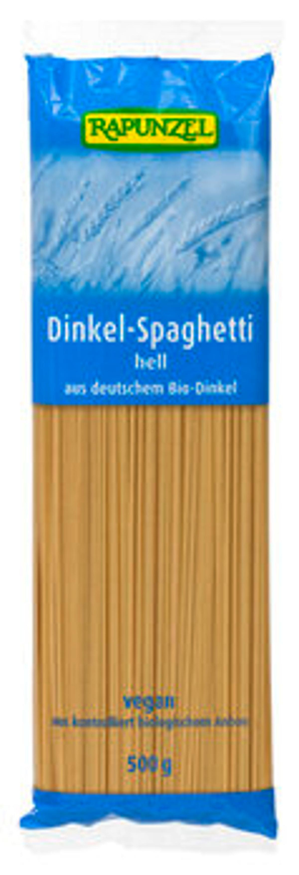 Produktfoto zu Dinkel-Spaghetti hell 500gr
