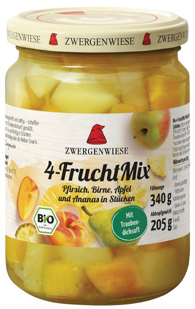 Produktfoto zu Obst im Glas 4-Frucht-Mix, 205g