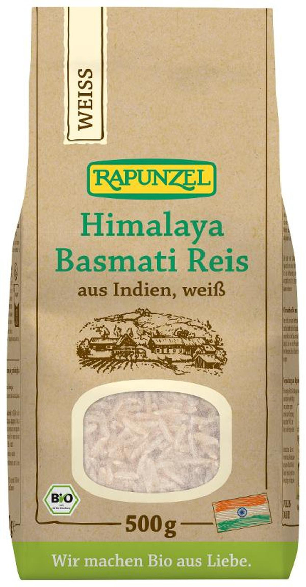 Produktfoto zu Basmati Reis, weiß 500gr