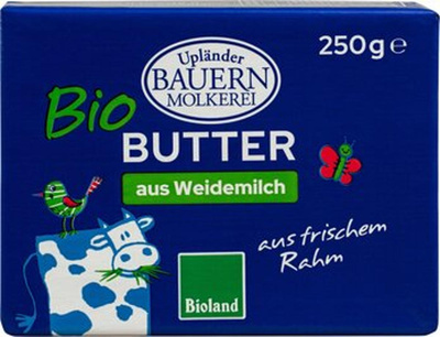 Produktfoto zu Butter, 250gr Upländer