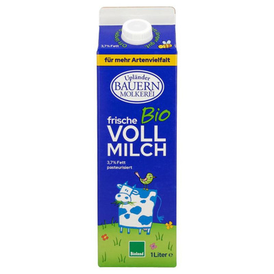 Produktfoto zu Vollmilch, frisch mind. 3,7%  Fett, Tetra 1 Liter