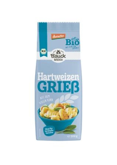 Produktfoto zu Hartweizengrieß Demeter, 500g