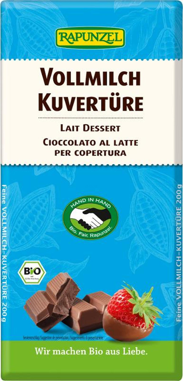 Produktfoto zu Vollmilch Kuvertüre,200g