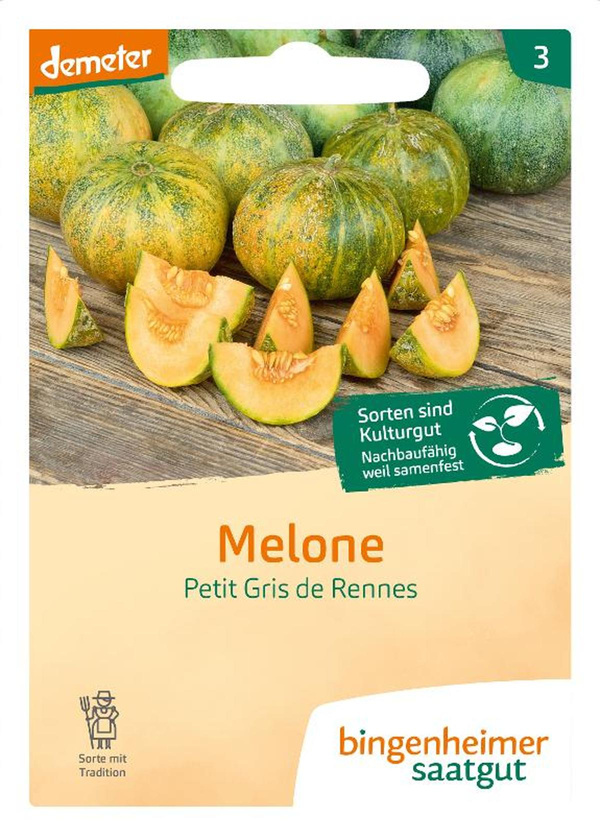 Produktfoto zu Zucker-Melone Gris de Rennes SAATGUT Gris de Rennes