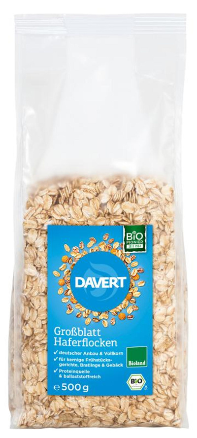 Produktfoto zu Haferflocken, Großblatt 500gr