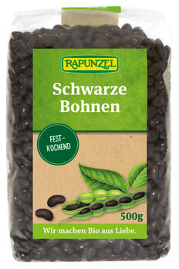 Produktfoto zu Bohnen, schwarz 500gr