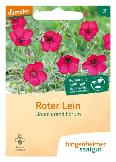 Produktfoto zu Roter Lein - SAATGUT