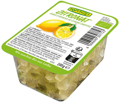 Produktfoto zu Zitronat ohne Weißzucker, 100gr