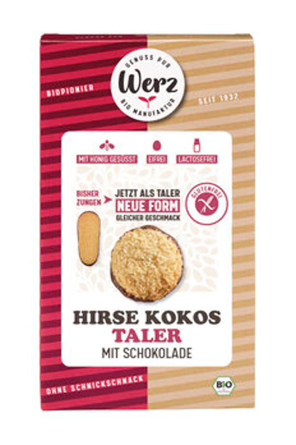 Produktfoto zu Hirse Vollkorn Kokos Taler glutenfrei 150gr