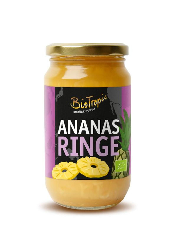 Produktfoto zu Ananasringe im Glas, 350g