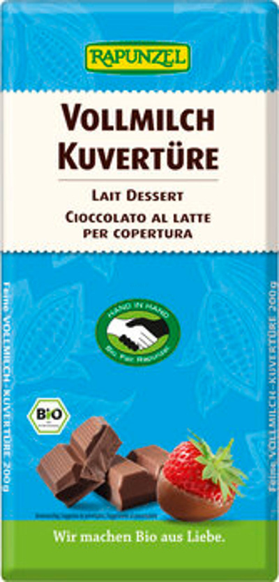 Produktfoto zu Vollmilch Kuvertüre,200g