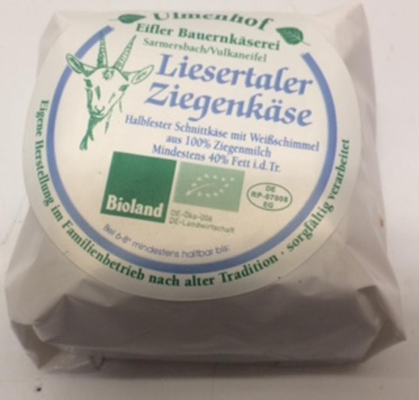 Produktfoto zu Liesertaler Ziegenkäse, ca. 200 g Stück