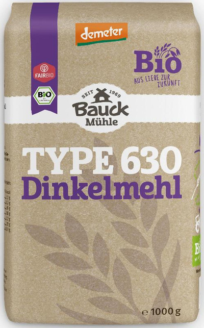 Produktfoto zu Dinkelmehl Hell Type 630 1kg