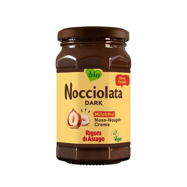 Produktfoto zu Nocciolata Nuss Nougat milchfrei, vegan, 250g