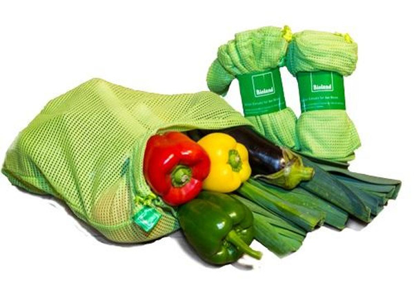 Produktfoto zu Netzbeutel grün "Bioland"