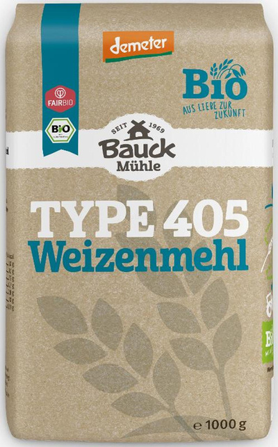 Produktfoto zu Weizenmehl Hell Type 405 1kg