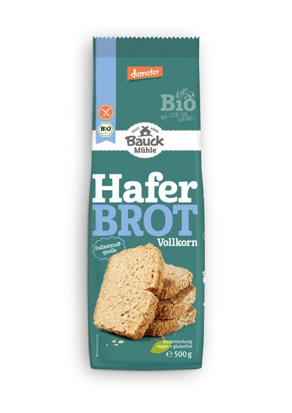 Produktfoto zu Haferbrot Backmischung 500gr, glutenfrei