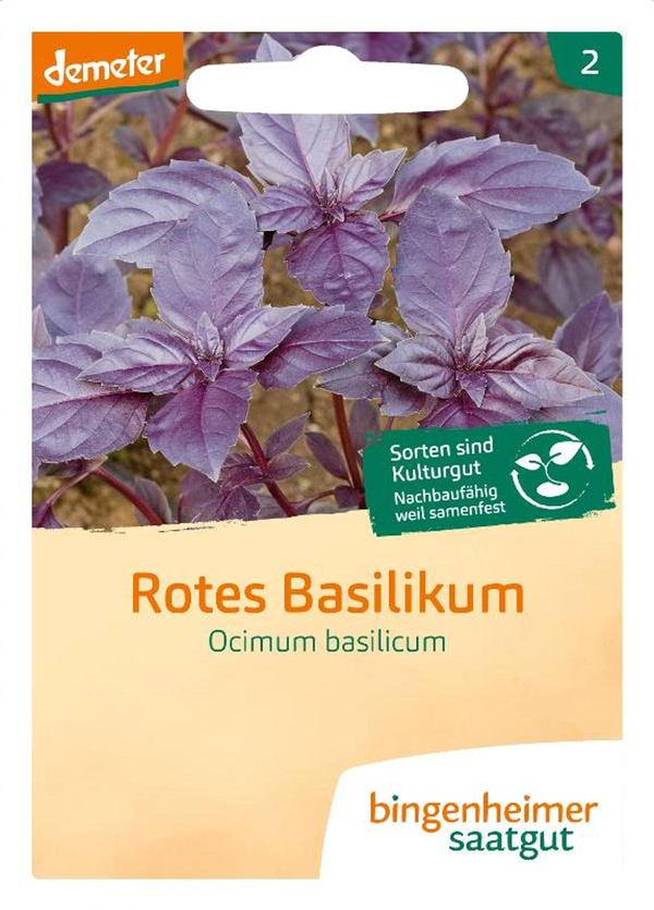 Produktfoto zu Basilikum ROT SAATGUT
