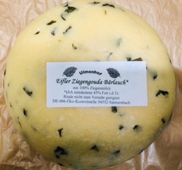 Produktfoto zu Ziegengouda "Sommer" v. Ulmenhof, Stück ca. 200g