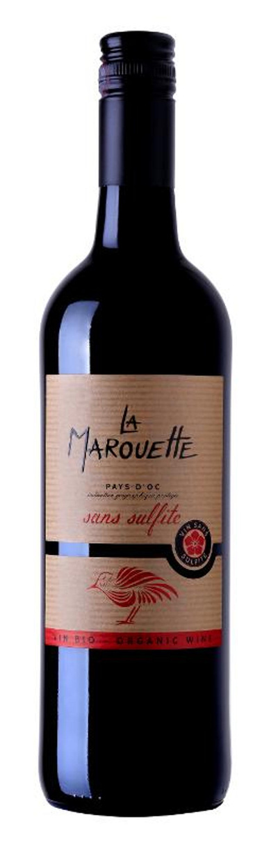 Produktfoto zu La Marouette Merlot, 0,75 L, vegan und schwefelfrei, trocken
