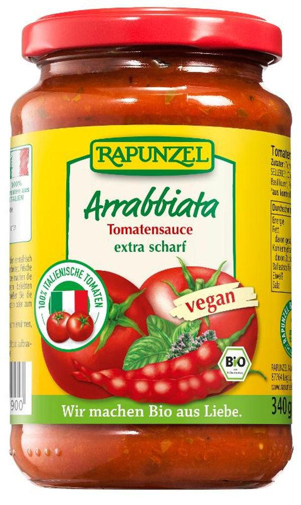 Produktfoto zu Tomatensauce Arrabbiata 340gr