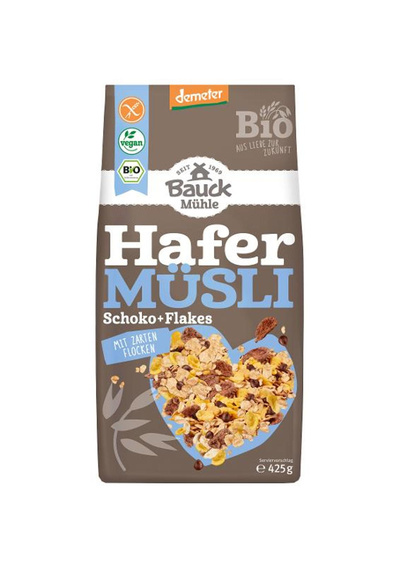 Produktfoto zu Hafer Müsli mit Schoko & Flakes, glutenfrei, 425g
