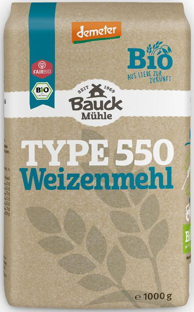 Produktfoto zu Weizenmehl 550 Bauck