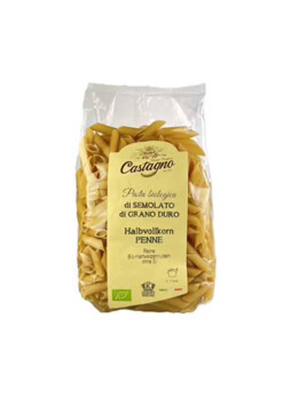 Produktfoto zu Penne halb-Vollkorn, Castagno 500gr