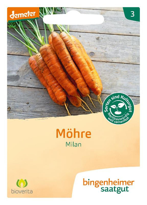 Produktfoto zu Möhren, Milan, SAATGUT
