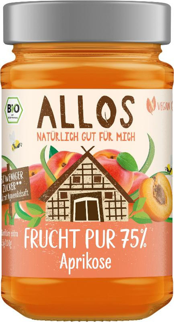 Produktfoto zu Aprikose Frucht Pur 250gr