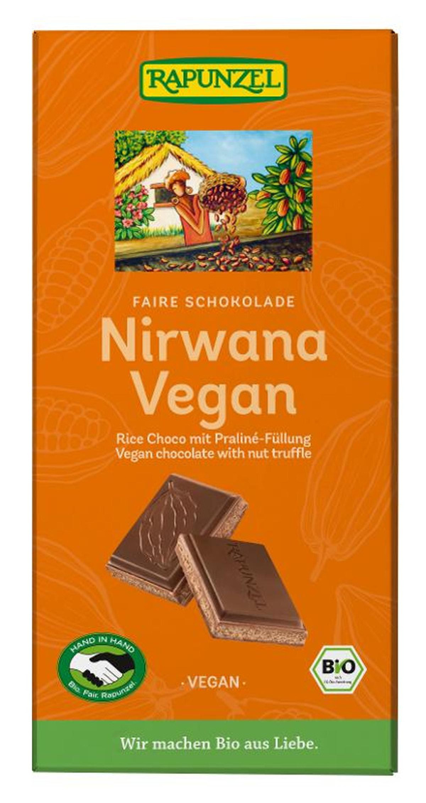 Produktfoto zu Nirvana vegane Schokolade 100g