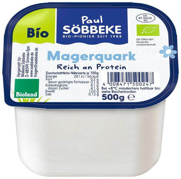 Produktfoto zu Quark, mager 500g