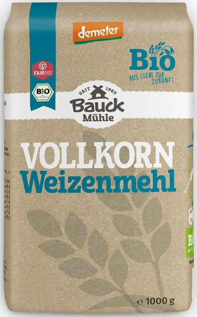 Produktfoto zu Weizenvollkornmehl 1kg