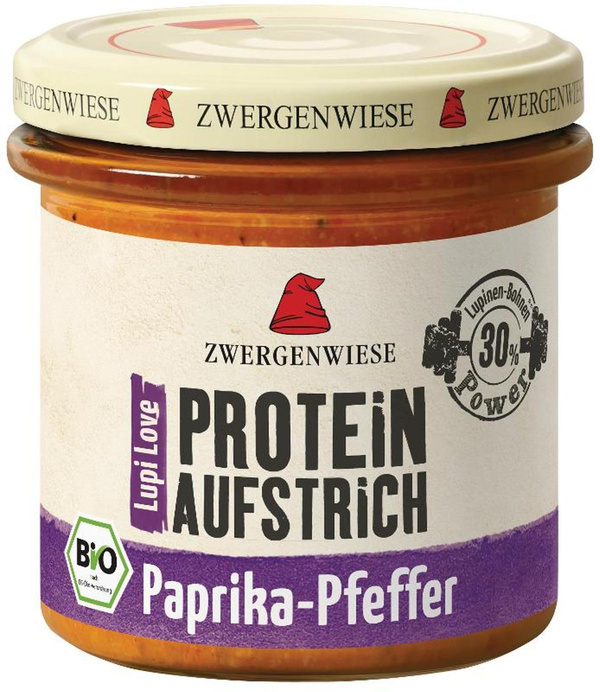 Produktfoto zu LupiLove Aufstrich Paprika-Pfeffer, 165g