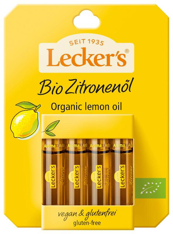 Produktfoto zu Zitronenöl Lecker 4x2 ml
