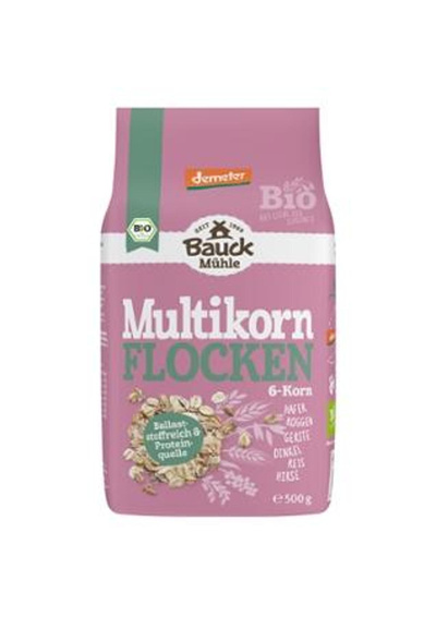 Produktfoto zu Multi-Korn-Flocken o. Weizen (6-Korn), 500gr