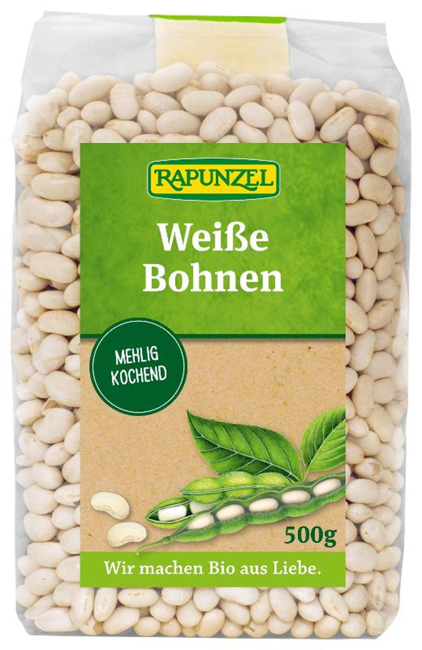Produktfoto zu weiße Bohnen, trocken 500gr