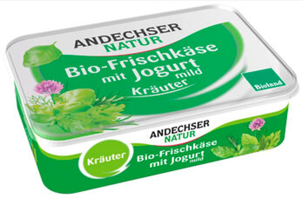 Produktfoto zu Frischkäse Kräuter, Andechser, 175g