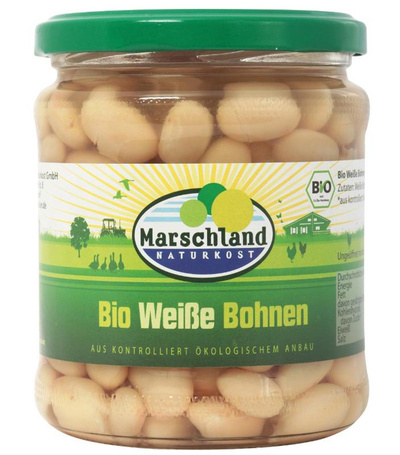 Produktfoto zu Weiße Bohnen im Glas 330ml