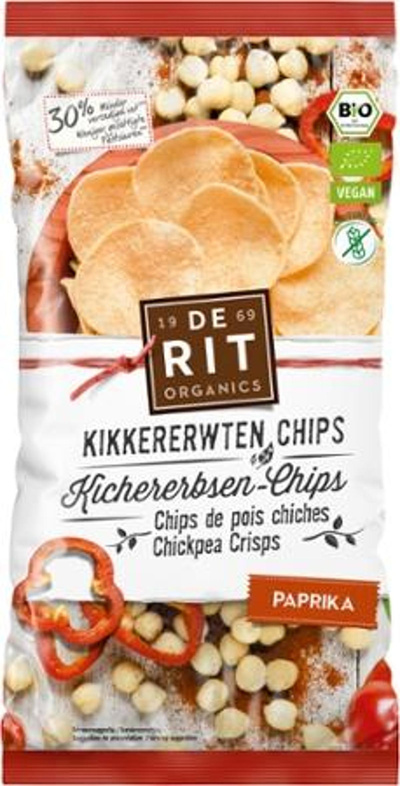Produktfoto zu Kichererbsen Chips Paprika, 75g