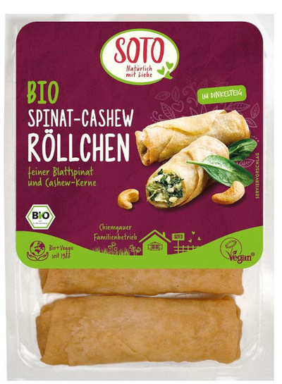 Produktfoto zu Spinat-Cashew-Röllchen, 200g