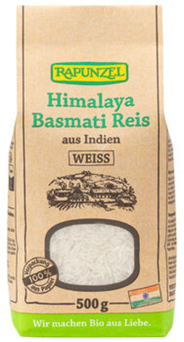 Produktfoto zu Basmati Reis, weiß 500gr
