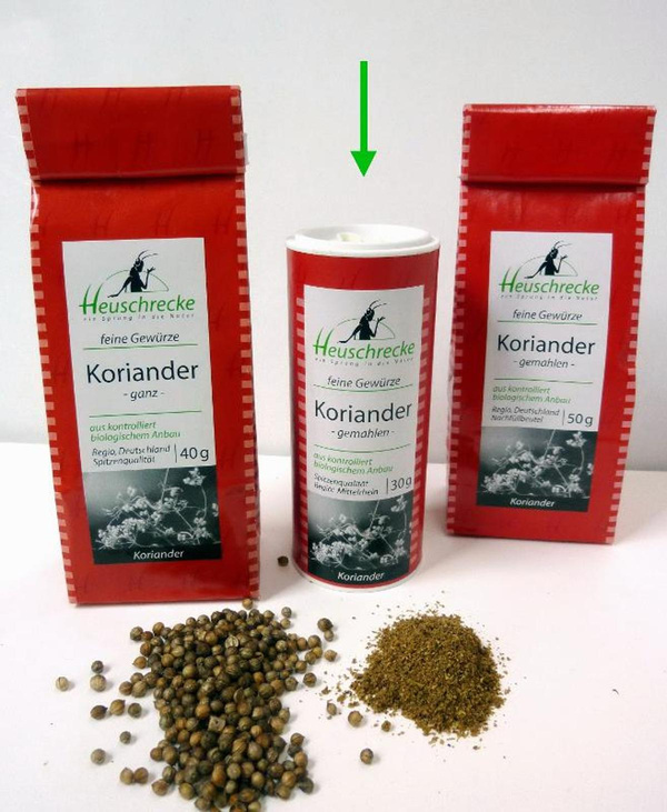 Produktfoto zu KORIANDER, gemahlen 30gr