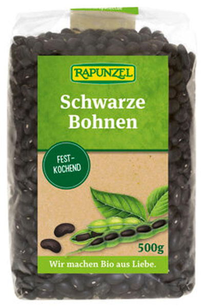 Produktfoto zu Bohnen, schwarz 500gr